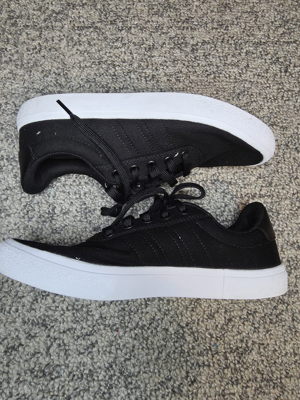 adidas Black and White Women's Vulc Raid3r Sneakers